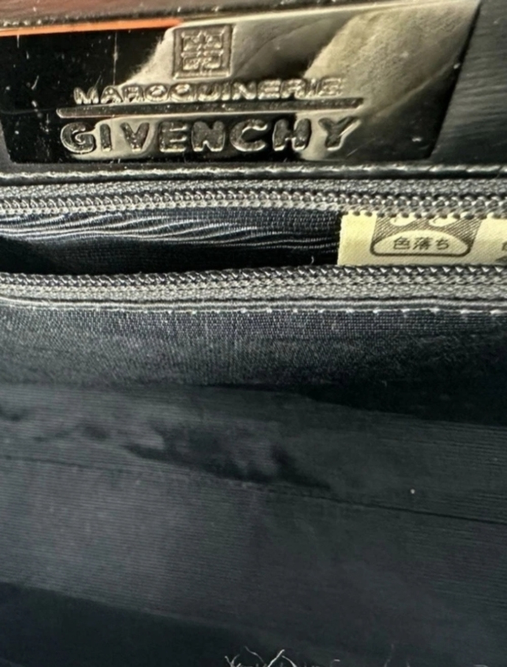 Givenchy Vintage Black Leather Top Handle Bag Maroquinerie Trapezoid Turn-lock - Picture 2 of 6